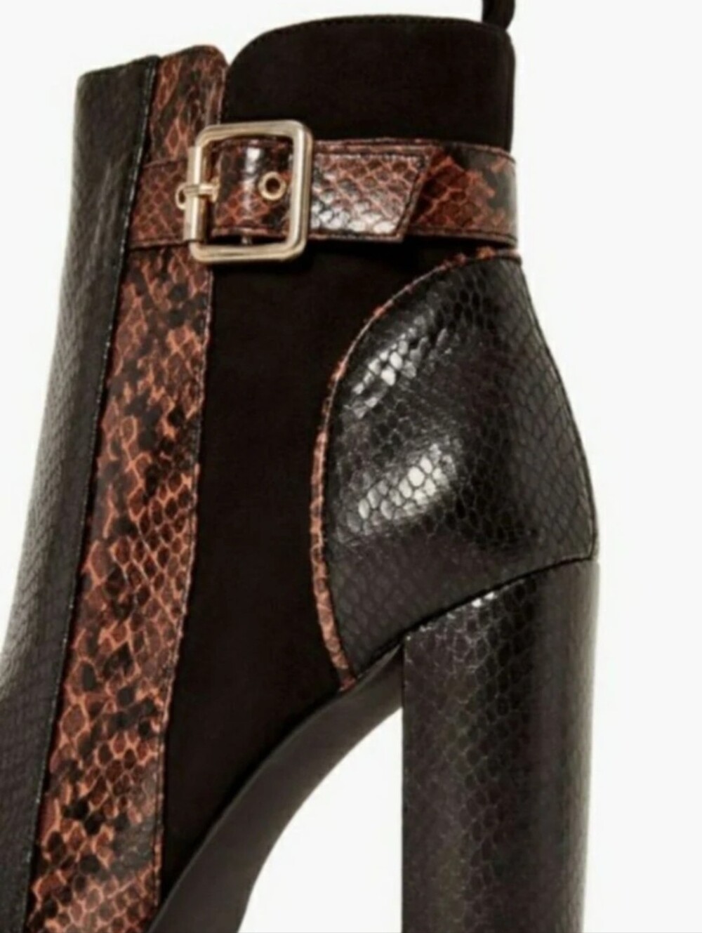 NIB Linette Color Block Booties Black Multi 8.5 - Picture 5 of 7